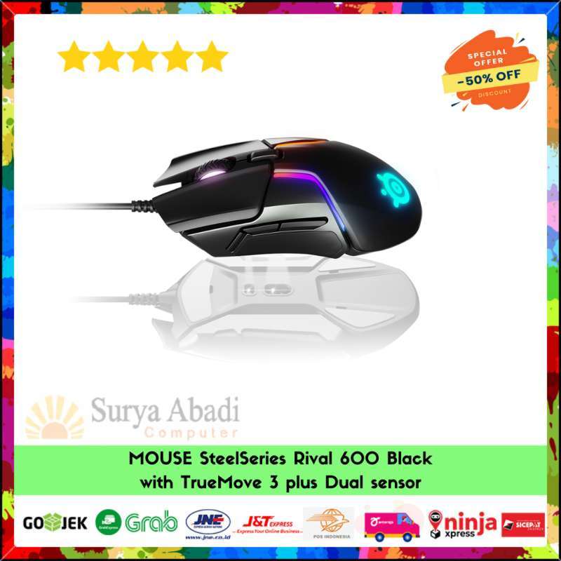 brand paste means Jual MOUSE SteelSeries Rival 600 Black with TrueMove 3 plus Dual sensor di  Seller Surya Abadi Computer - Kota Jakarta Pusat, DKI Jakarta | Blibli
