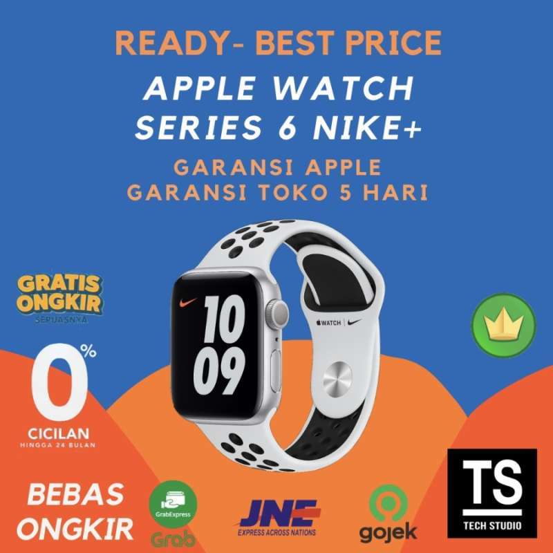 Promo Apple Watch Series 6 NIKE Space Grey Black Sport 44mm 40mm 44 40 mm  [Garansi iBox] di Seller Tech Studio Indonesia Official Store - Kota  Jakarta Barat, DKI Jakarta | Blibli
