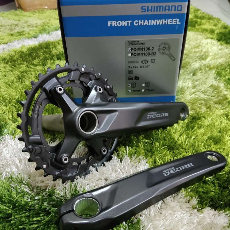 Jual CRANK SHIMANO DEORE M4100 2 SPEED 36 26T HT2 di Seller LARIS
