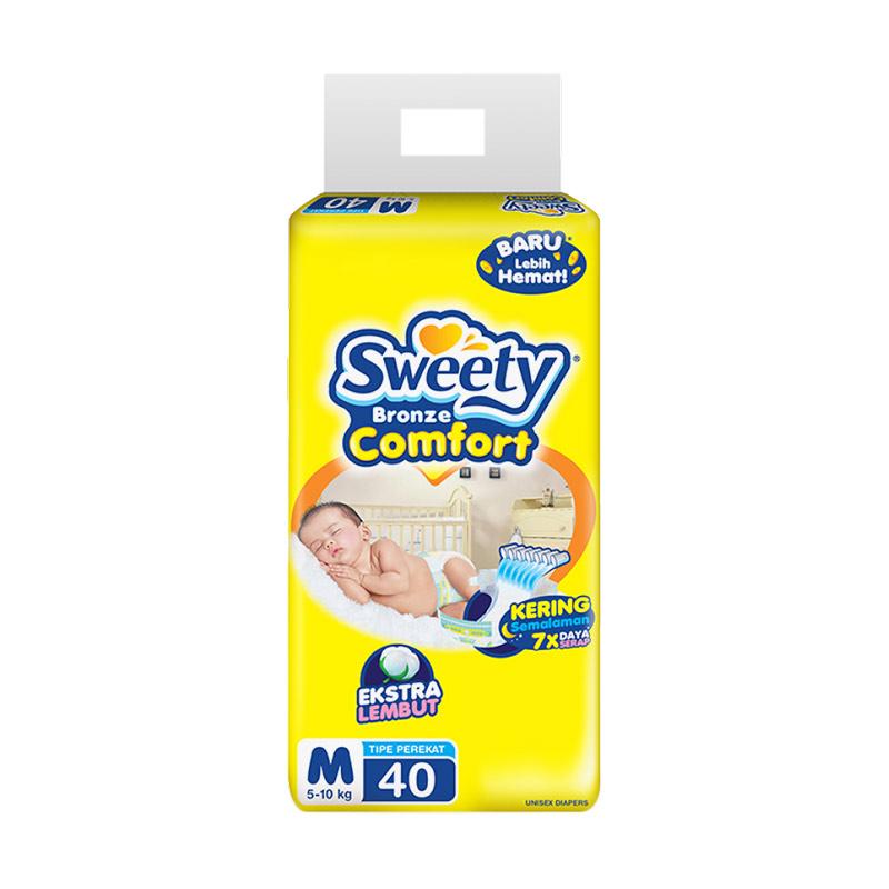 Sweety Bronze Comfort Popok Bayi Perekat [Size M/ 40 pcs]