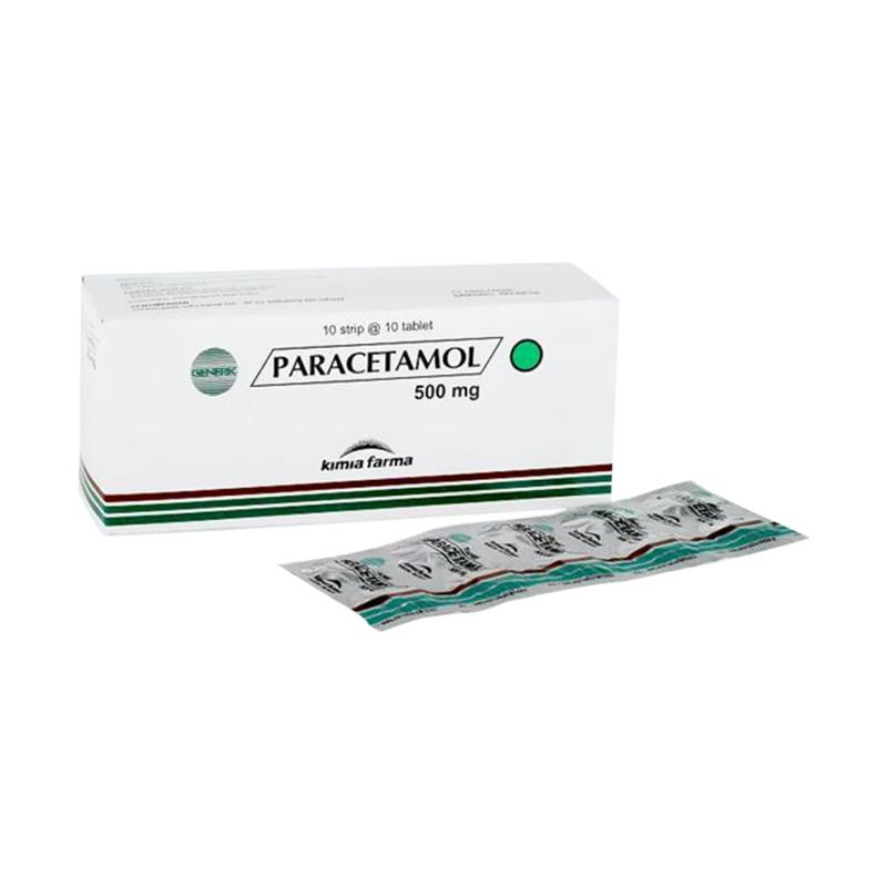 Kimia Farma Paracetamol 500 1 Box 10 Strip X 10 Tablet Terbaru Agustus 2021 Harga Murah Kualitas Terjamin Blibli