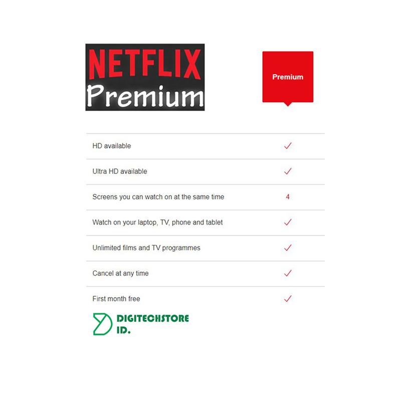 Jual Blibli Ramadhan Sale Netflix Premium 1 Bulan Sharing Akun