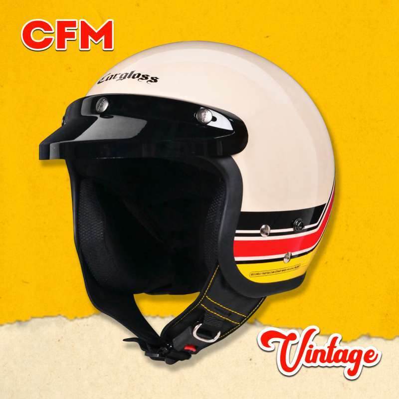 Promo Helm Cargloss Vintage CFM Retro 
