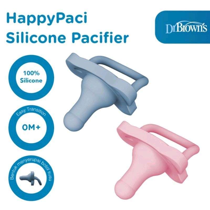 Dr.Brown s HappyPaci Silicone Soother 0 6m Empeng Bayi