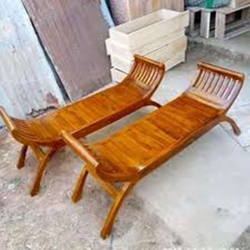 Kursi panjang kayu jati / stool kayu