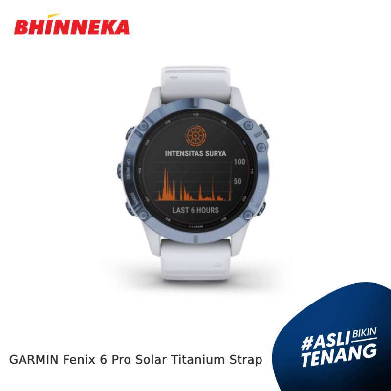 Jual GARMIN Fenix 6 Pro Solar Titanium Strap di Seller Bhinneka Official  Store - Kota Jakarta Utara, DKI Jakarta | Blibli