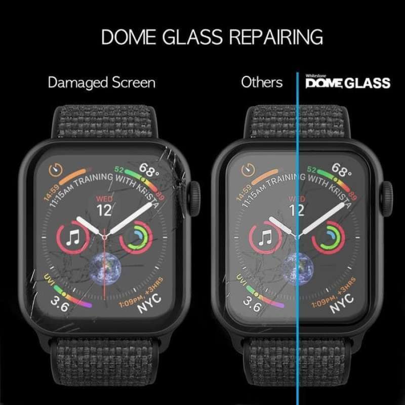 Promo Tempered Glass Apple Watch Series 5/6/SE 44MM / 40MM Whitestone Dome  di Seller Rafifa Athifa - Kota Jakarta Barat, DKI Jakarta | Blibli