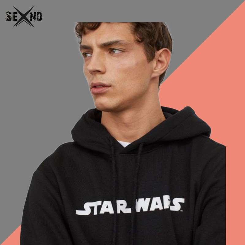 H&m star top wars black hoodie