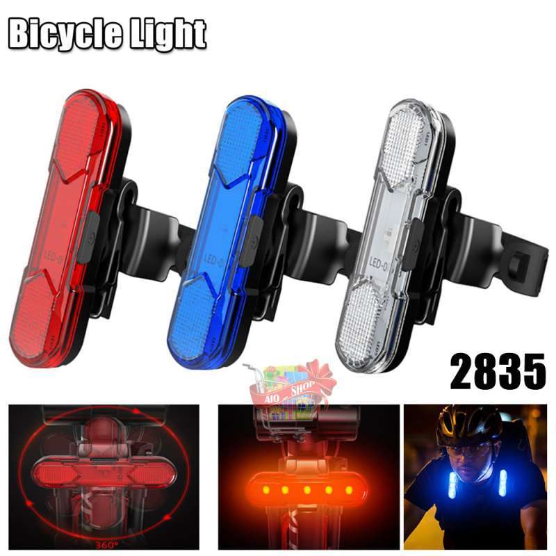 Lampu Belakang Sepeda Rechargeable Bike Light AS1010