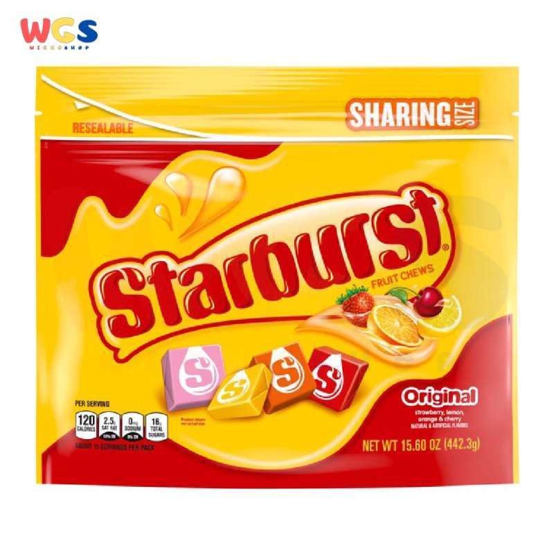 Jual Permen Starburst Original Fruit Chews Candy Stand Up ...