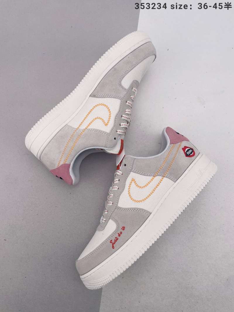 orange and white low top 1s