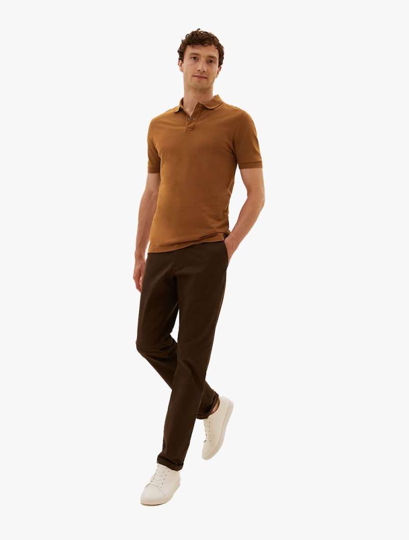 Pure Cotton Pique Polo Shirt 