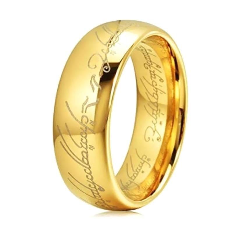 Jual Lila Ct80 Lord Of The Ring Cincin Couple Titanium Gold Size 8 Online Januari 2021 Blibli