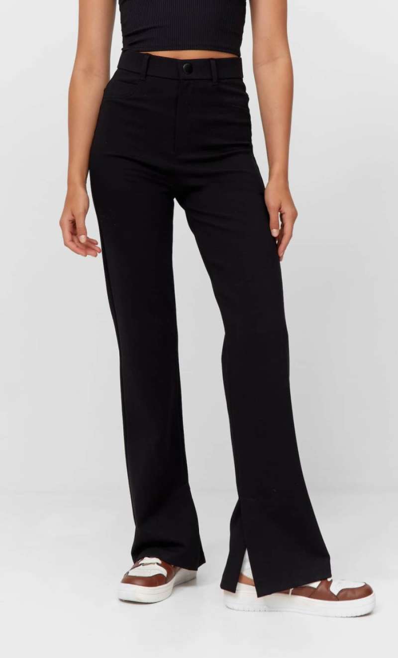 ORIGINAL Flared split-hem trousers 