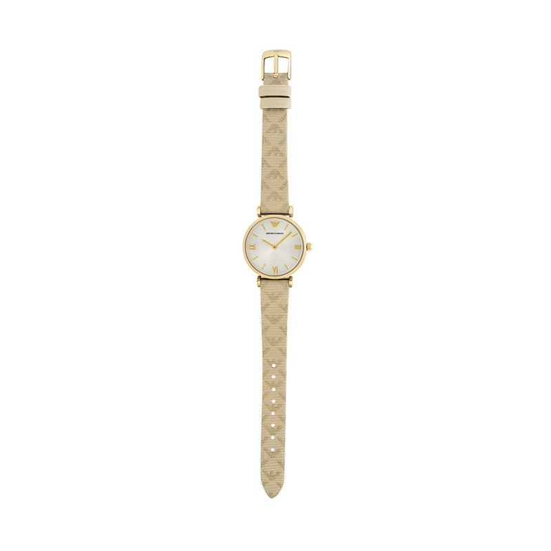 Jual Emporio Armani AR11127 Classic Silver Sunray Dial Leather Strap Jam  Tangan Wanita - Biege di Seller Urban Icon Official Store - Kota Jakarta  Selatan, DKI Jakarta | Blibli