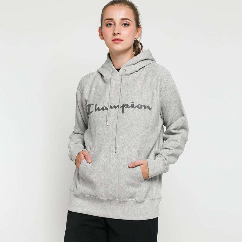 Jual Champion Graphic Hoodie Reflective Jacket Wanita XS Grey di
