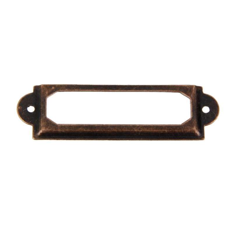 Jual 50x Drawer Cabinet Frame Label Tag Pull Handle File Name ...