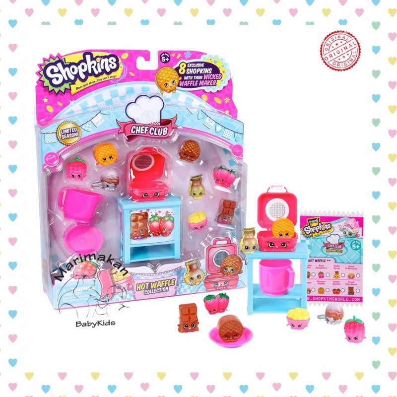 Shopkins Chef Club Hot Waffle Mainan Boneka Koleksi Anak Original
