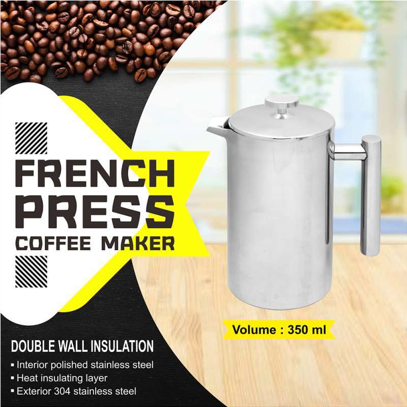 Cafetiere Stainless Steel Plunger Coffee Pot Coffee Plunger