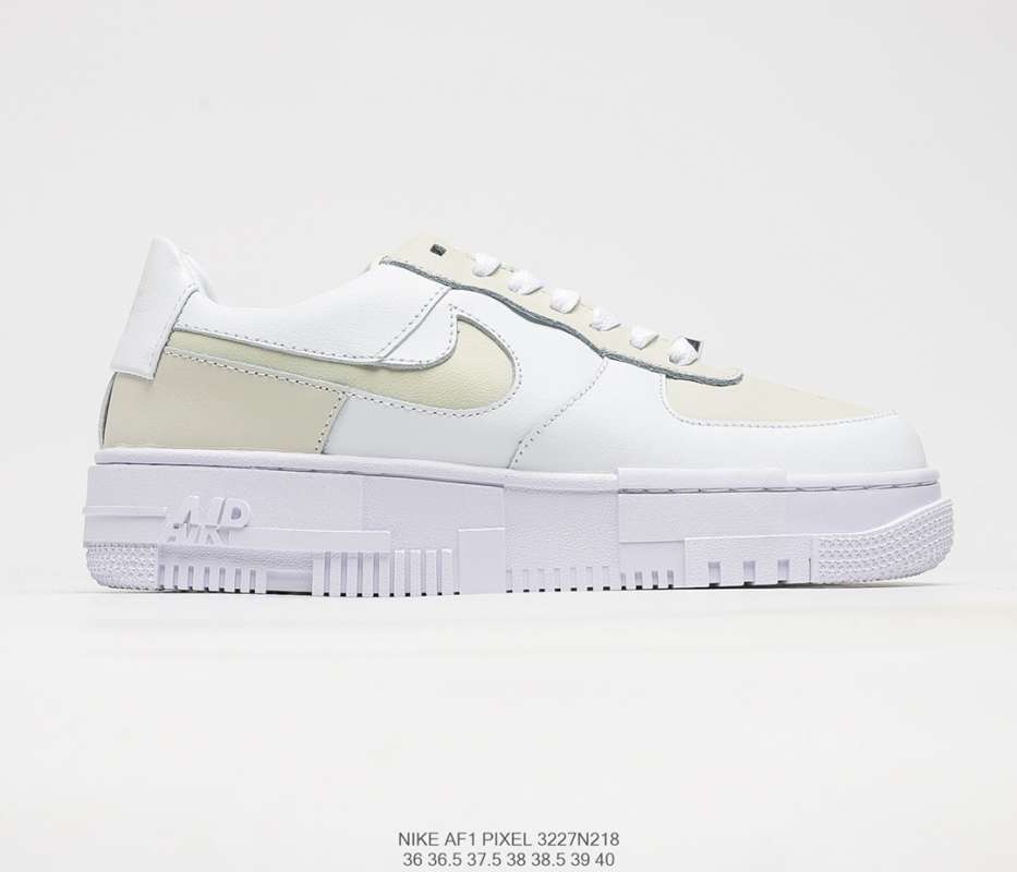 Promo Little fresh deconstruction wind NIKE WMNs NIKE AIR Force 1 pixel QS  low particle Beige deconstruction pixel wind bottom NIKE AIR Force 1 32 -  43 di Seller Cai Wu Official Store - Indonesia | Blibli