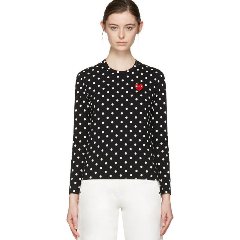 Polka dot comme top des garcons shirt
