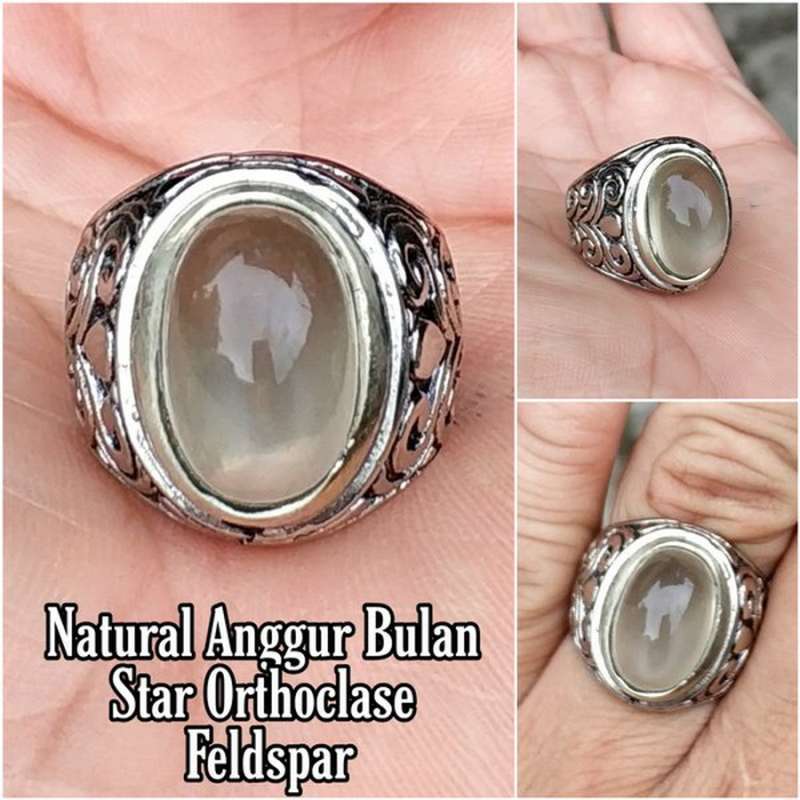 Jual Cincin Batu Permata Natural Star Anggur Bulan Orthoclase ...