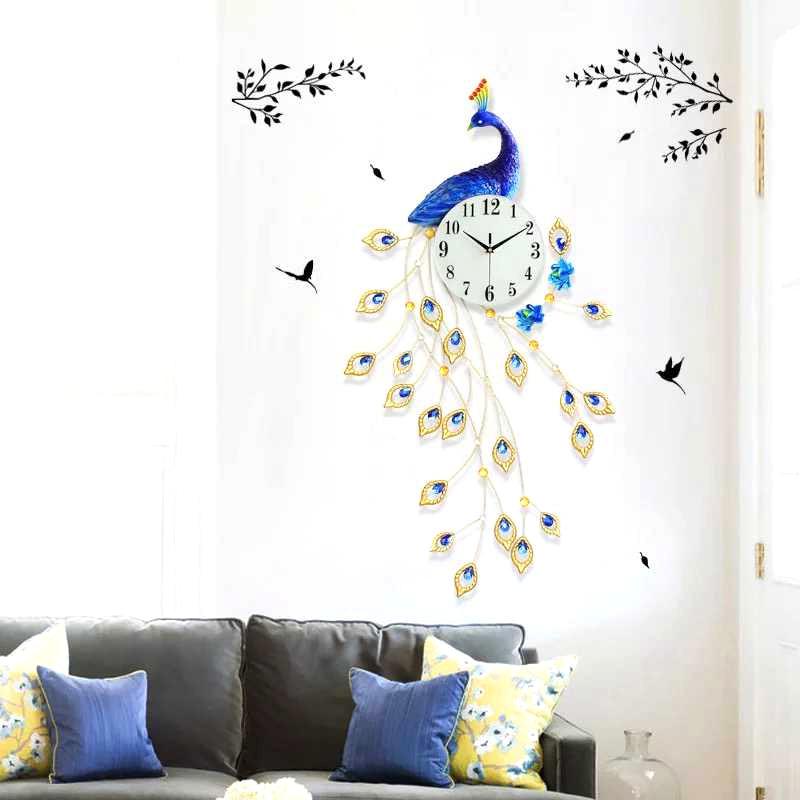 Jual Enable Home T1807 Quartz Creative Design Model Burung Merak