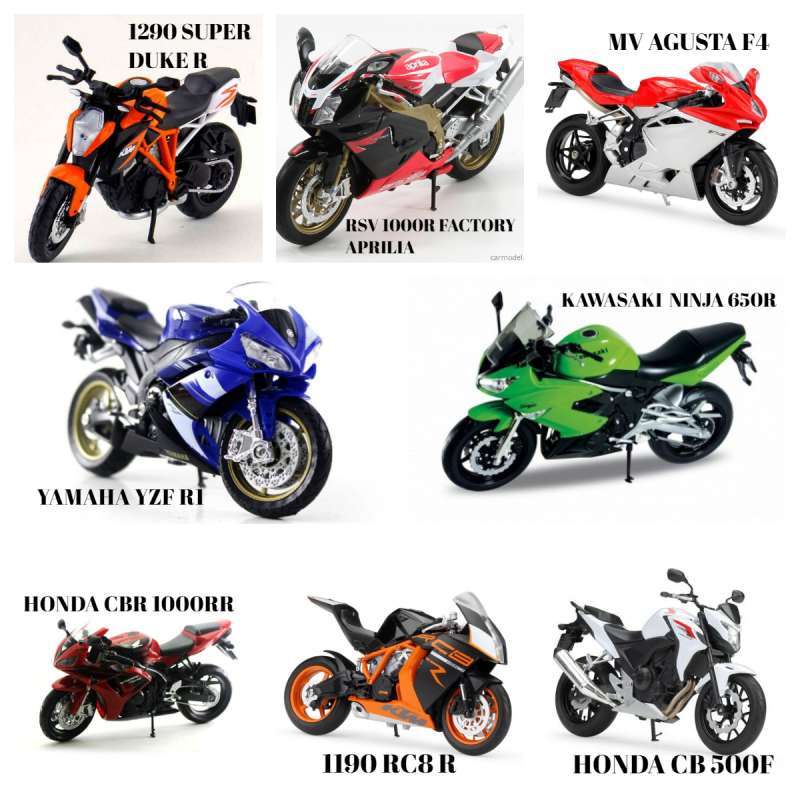 Diecast KTM 1190 RC9 R mainan 
