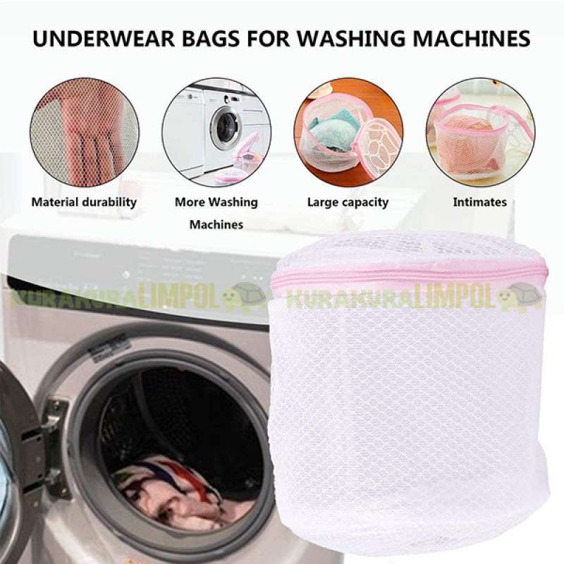 Tas Laundry Bag Net Washing Bra Bag Kantong Jaring Mesin Cuci