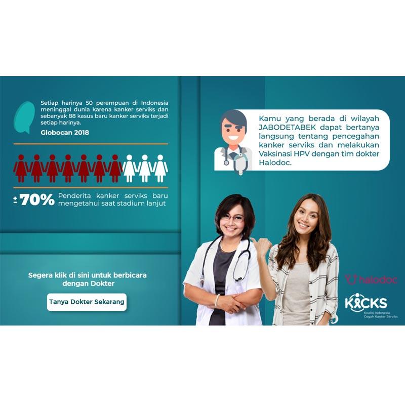 Jual Halodoc Hpv 4 Strain Paket Vaksinasi Kanker Serviks 3 Kali Suntik Online April 2021 