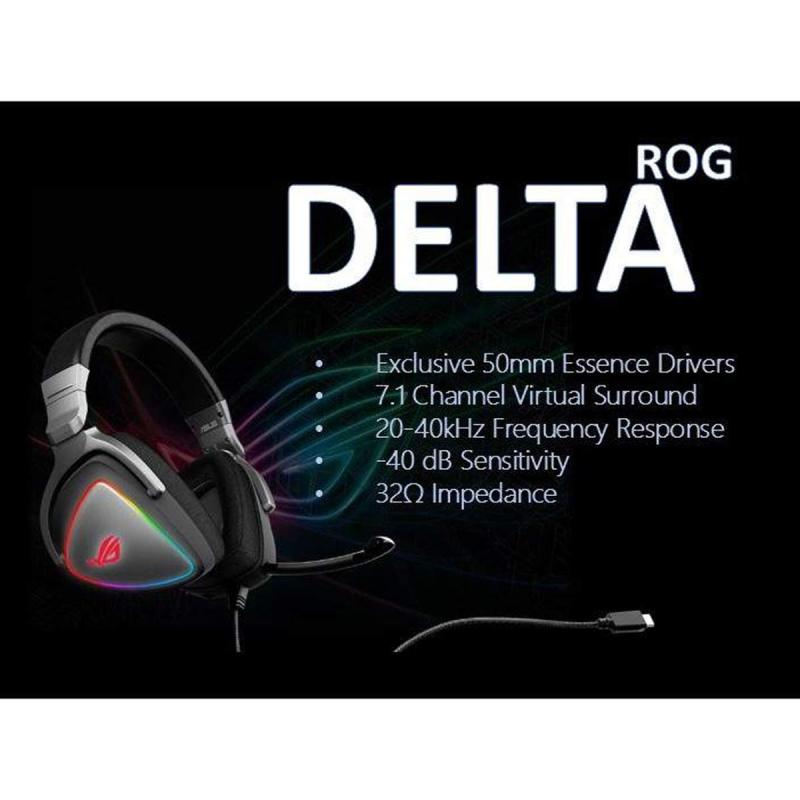 Jual Asus Gaming Headset Rog Delta Black Online Desember 2020 Blibli