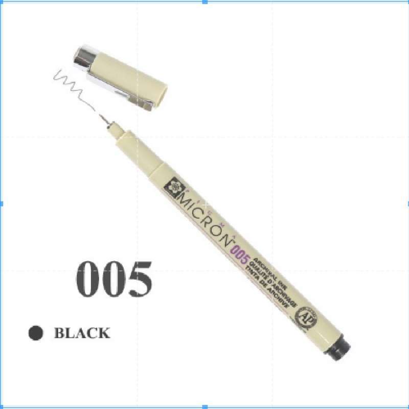Jual Sakura Pigma Micron 005 Pen Black Drawing Pen Pigma