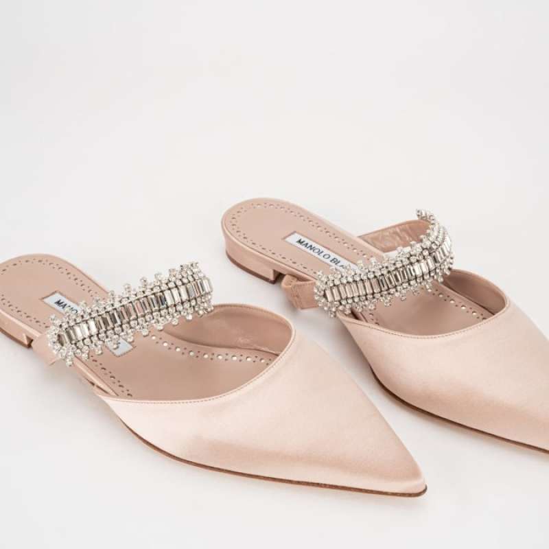 Promo Manolo Blahnik Lutara Flat Mules 