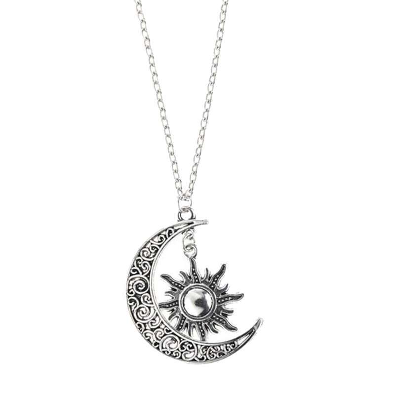 Moon and Sunendant Necklace Pendant 3.5 