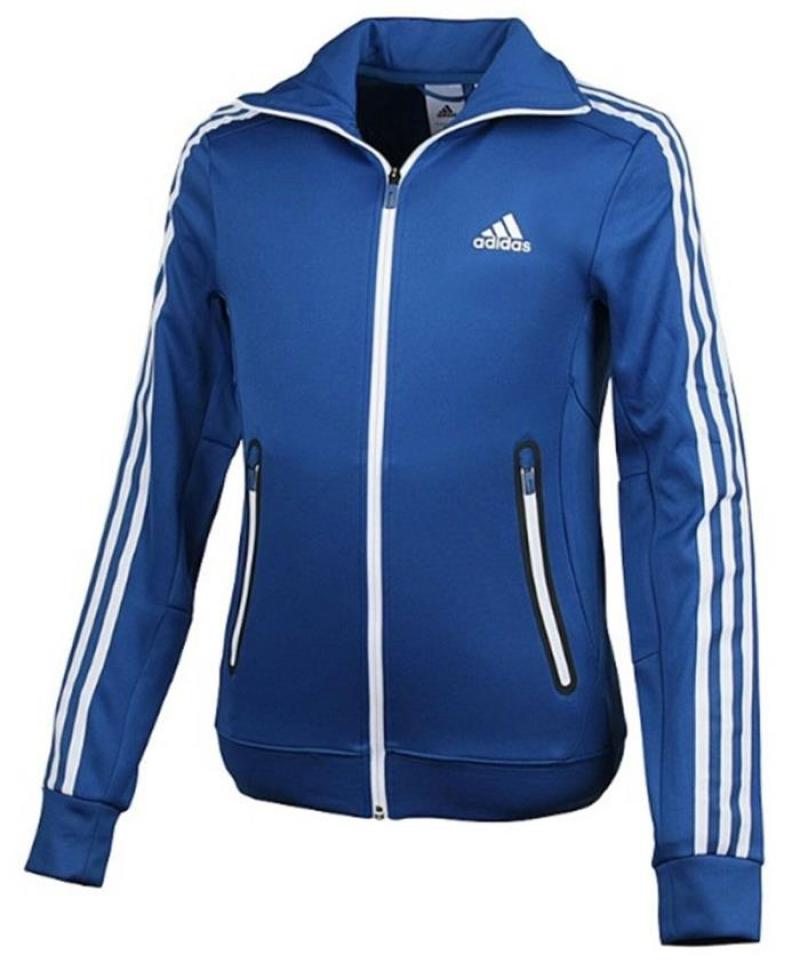 Blue adidas zip up jacket Outlet