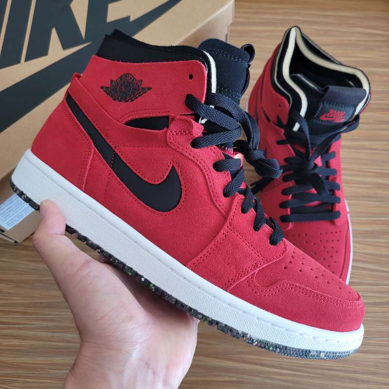 Air Jordan High Zoom CMFT Red Suede || fireberry black chile red toe