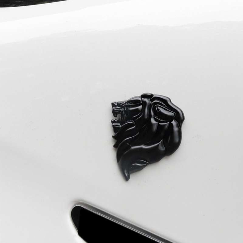 Promo Car Sticker 3D Lion Head Badge Car Label Emblem for ...
