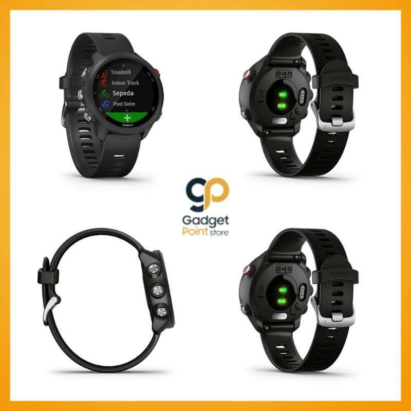 Jual Garmin Forerunner FR 245 FR245 Music Black Aqua Lava Red