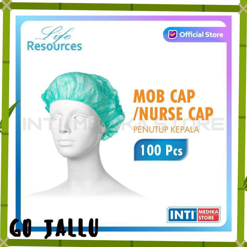 Mob Cap Nurse Cap Hair Cap Penutup 