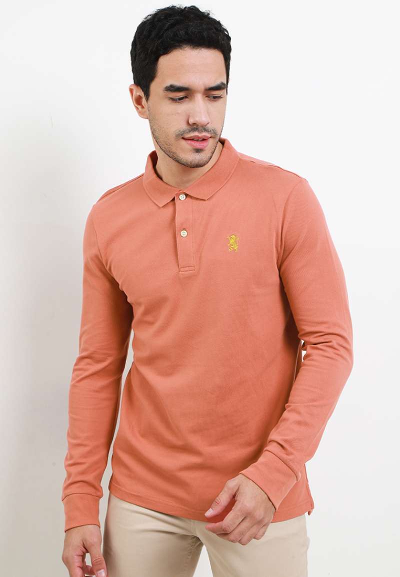 Giordano long sleeve polo top