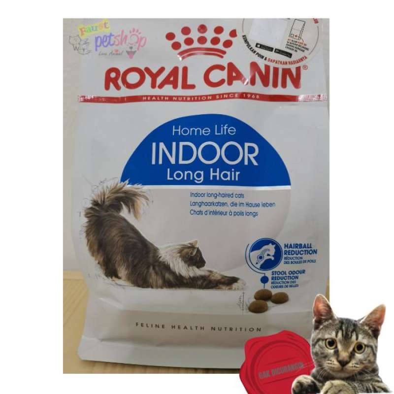 Royal canin indoor long shop hair dry cat food