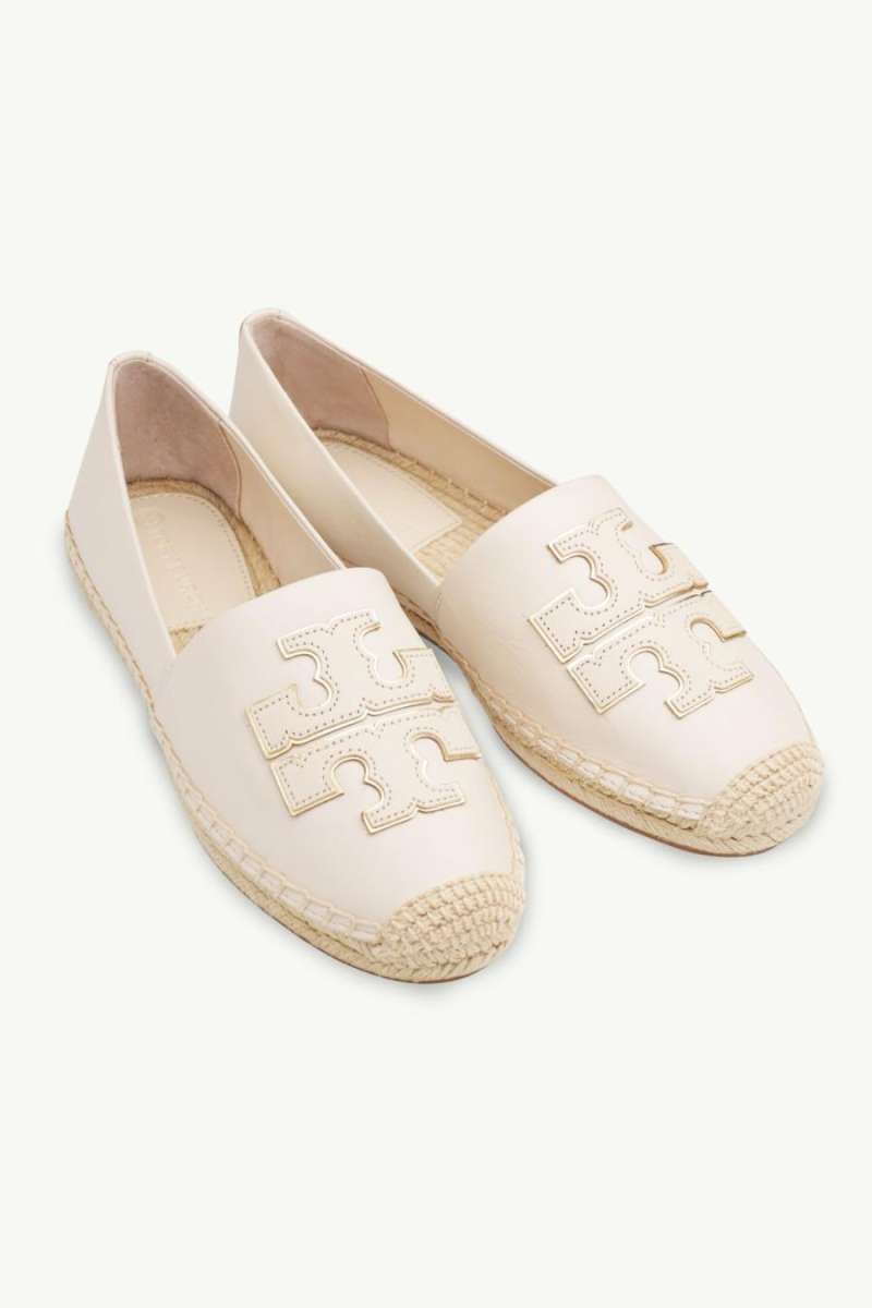 Jual TORY BURCH Women Ines Espadrilles in New Cream Gold 37.5