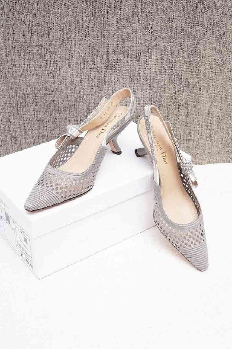 dior mesh slingback