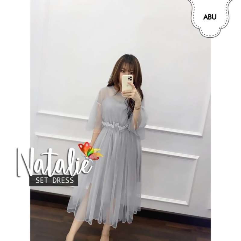 Jual Midi Dress Wanita Gaun Pesta Imlek Baju Korean Import Chinese