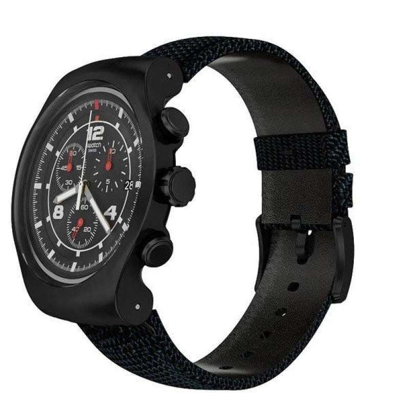 Jual Swatch Irony Jam Tangan Kulit Pria YOB404 THENERO Original di