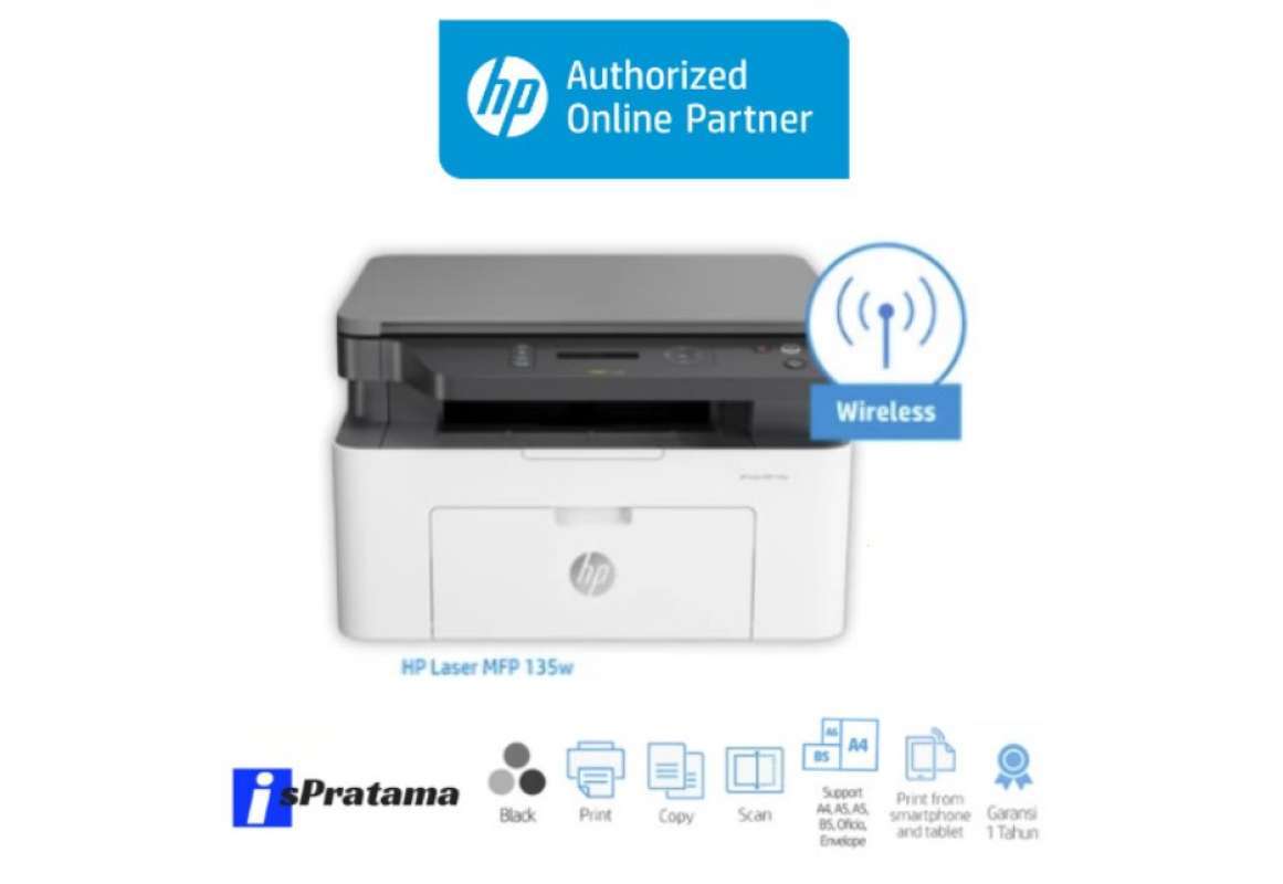 Printer Hp Laserjet M135W Garansi Resmi 