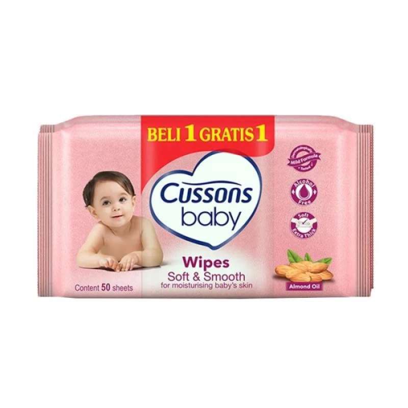 CUSSONS B WIPES 50S PINK