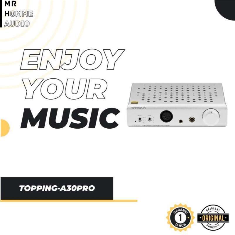 TOPPING A30 Pro Balanced XLR Headphone Amplifier-SILVER