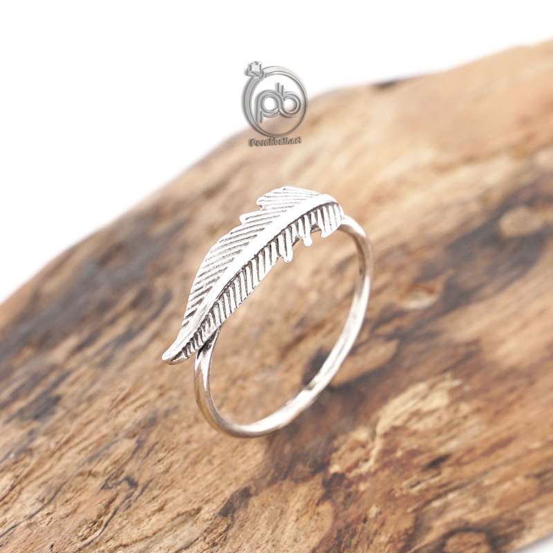 Cincin Wanita Perak Bali Sterling Silver 925 Bulu Jago