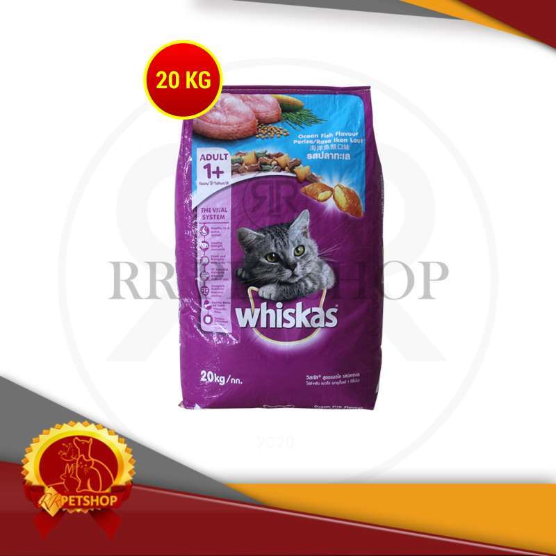 Makanan Kucing Dewasa Murah Cat Food Whiskas 20 Kg Ocean Fish